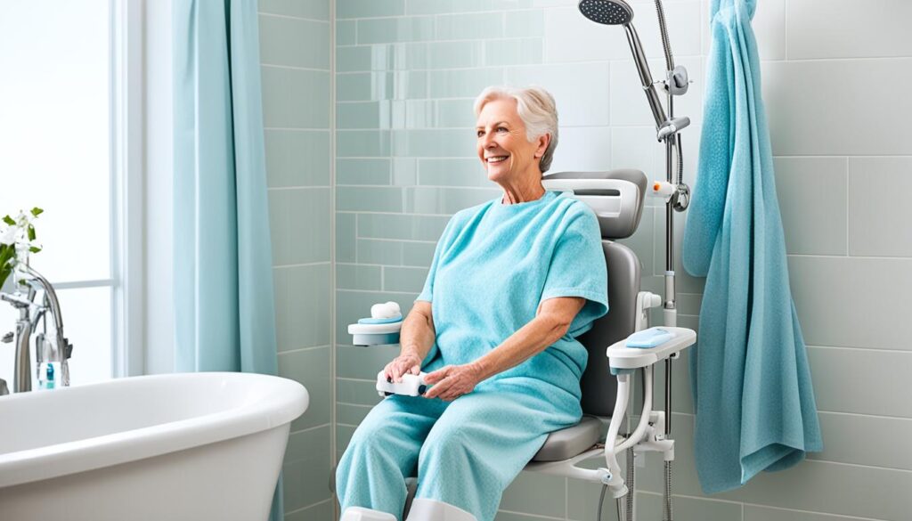 Shower chairs enhancing comfort and safety